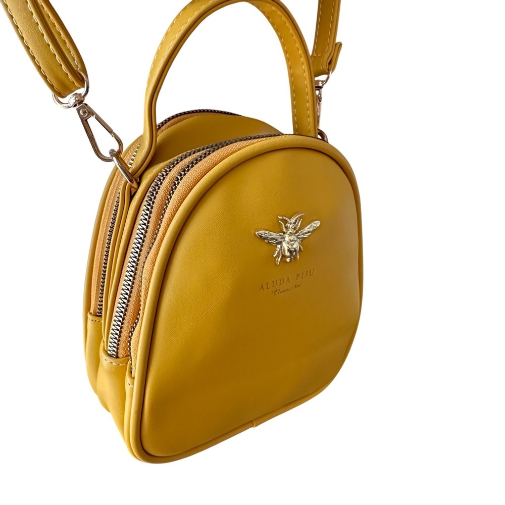 Crossbody Mustard Mini Bag | Aluda Piju - Picture 6 of 8